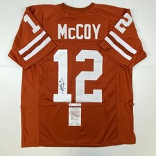 Autographed/Signed Colt McCoy Texas Orange College Football Jersey JSA COA picture