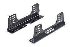 Sparco 004902 Seat Brackets Side Mounts Fixed Mount Style Steel Black Pair picture
