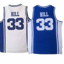 Men's Retro Vintage HILL #33 Basketball Jersey Stitched S,M,L,XL,2XL picture