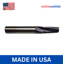 1/8-27 NPT Solid Carbide Thread Mill - TiAlN Coated - Full Form USA Made picture
