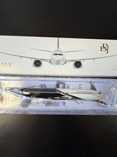 BBJ BBJ MAX Boeing 1:200 Scale Commercial Airliner Model, White/Black picture