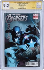 Chris Evans Captain America Signed Avengers: X-Sanction #1 Comic Book - CGC 9.2 picture