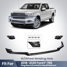 For 2018 2019 2020 Ford F-150 Front Bumper Grille Molding Trim W/Molding Hole picture