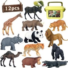 12pcs Jumbo Safari Animals Figures Zoo Animals Action Figure Play Set For Kids picture
