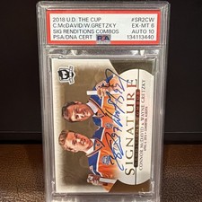 2018 THE CUP #SR2CW SIGNATURE RENDITIONS combos auto Gretzky/ Mcdavid Pop 1🔥🔥 picture