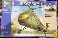 Revell Sikorsky UH-34D 1/48 Plastic Helicopter Kit Functional Doors 4485 picture