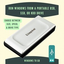 Portable Windows Workstation - Windows To Go - Run Windows from Portable Drive picture