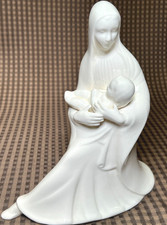 Vintage Statue Virgin Mary Baby Jesus Ceramic Religious Spirituality AMC 1988 picture