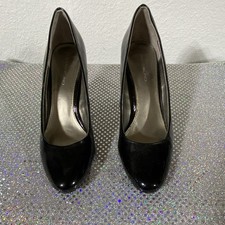 Bandolino Black Solid Round Toe Pump Stiletto Slip On Women US 8 M picture