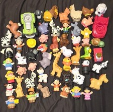 Fisher-Price Little People Animals Farmers & Car Accessories Mixed Lot Of 55  picture