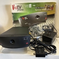 Vintage Via TV Phone Set 1997 Top Video Phone VC 105 By 8X8 Inc. New In Box picture