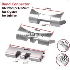 2pcs New Watch Bracelet Curved End Links for Seiko Skx009 Skx007 Jubilee Oyster picture