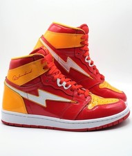 Mens Omi Air Reloaded Zeros High Top Sneakers Red Yellow Men's Size 10.5 picture