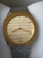 Thin Watch Gucci 25H YA163405 Unisex swiss Steel Two-tone Gold Slim 38 mm picture