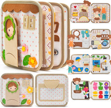 Busy Book Montessori For Toddlers 1-3, Felt Quiet Book & Busy Board for Unisex. picture
