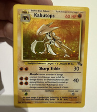 WotC Kabutops Fossil Holo Rare Stage 2 60 HP 9/62 English 1999 Unlimited picture