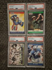 1990-91 Pro Set PSA Lot Barry Sanders Emmitt Smith Payne Stewart SuperPro picture