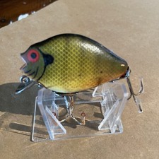 Vintage SCARCE Rock Bass Wooden Heddon 740 ROB Punkinseed 2-piece Very Nice picture