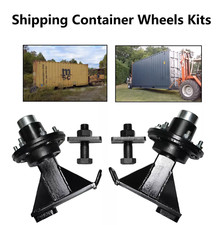 2PCS upgrade 6x 5.5 Lug Superior Shipping Container Wheels, Bolt-on Spindle Kit picture
