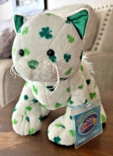 New Ganz WEBKINZ Clover Cat Stuffed Plush Animal SEALED CODE HM669 - B3 picture