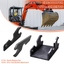 Quick Attach Excavator Bucket Ears for Kubota U35 KX71 KX91 KX121 KX040 KX033 picture