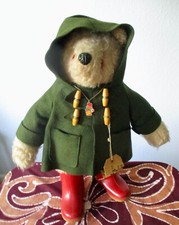 VTG 1972 1st Edt Paddington Bear Gabriel Design Dunlop Boot Handmade England  picture