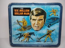 Vintage 1974 Aladdin Six Million Dollar Man Lunchbox Collectible  picture