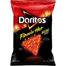 Doritos Tortilla Chips FLAMIN HOT NACHO Flavor 9.25 oz (1 Bag) picture