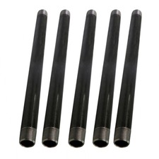 3/8 in. Pre Cut Black Steel Pipe Nipple, for DIY Vintage Furniture (5 Pack) picture