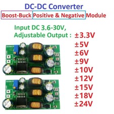 1/2 pcs 20W +- 5-24V Positive & Negative Dual Output Power Boost-Buck Converter picture
