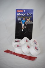 Tourna Mega Tac Overgrips 18 grips White TENNIS - NEW factory irregular picture