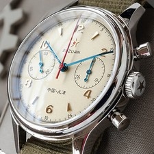 SEAGULL 1963 2024 Exhibition Case Sapphire Glass Chronograph Mechanical Watch picture