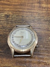 VINTAGE  Rare Ogival  15 Jewels watch hand wind  Gold plated For Parts picture