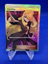 Pokemon Sun & Moon Ultra Prism Cynthia 148/156 Full Art Ultra Rare LP picture