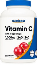 Nutricost Vitamin C with Rose Hips 1000mg, 240 Capsules picture
