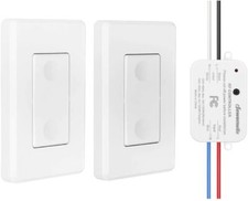 DEWENWILS 3 Way Wireless Light Switch and Receiver Kit, Remote Control Wall Swit picture