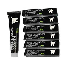 6~FLUORIDE FREE MINT TOOTHPASTE Natural Bamboo Activ Charcoal Teeth Whitening picture