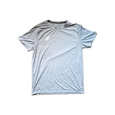 Hurley Men's Gray Solid Logo Crew Neck Short Sleeve Jersey T-Shirt Size L picture