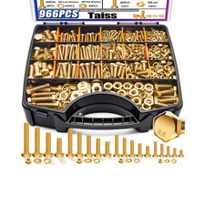 Grade 8.8 Metric Bolt and Nut Assortment Kit With Washers M4 M5 M6 M8 966pcs picture