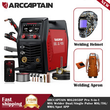 ARCCAPTAIN MIG205DP Pro 8-in-1 MIG Welder Dual/Single Pulse MIG/TIG/MMA/Spot APP picture