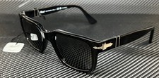 PERSOL PO3272S 95 48 Black Dark Grey Polarized Men's 53 mm Sunglasses picture