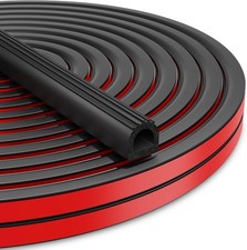 26FT Self-Adhesive EPDM D-Shape Seal RV Truck Boat Weather Stripping picture