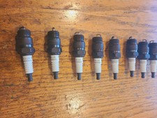 Set of 8 NOS Vintage Ford Autolite BF-42 Power Tip Spark Plugs B8A-12405-A NIB picture