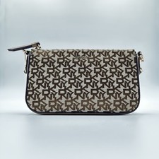 DKNY Bryant Park Crossbody Bag NWOT Monogram Logo Shoulder Purse Chino Mocha picture