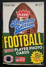 1990 Fleer Premier Edition NFL Football 36ct Box picture