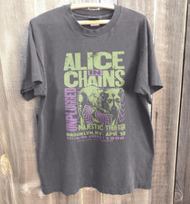Alice In Chains Vintage Grunge Rock Band Graphic T-Shirt Charcoal picture