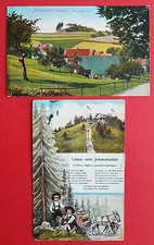 2 x Postcard OYBIN in Sat. 1922/27 Johnnissteinbauden (16632 picture