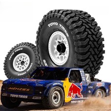 SCT KMC Wheels MT Tires for Arrma MOJAVE UDR FSR DF7 FMS Ford 1/7 4pcs picture