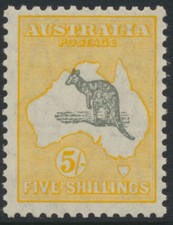 Australia 1929-30 5/- Mint u/m SG111 Cat £250 picture