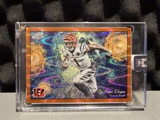 2025 Topps Cosmic Chrome JaMarr Chase Stars In The Night #14/25 Orange Galactic picture
